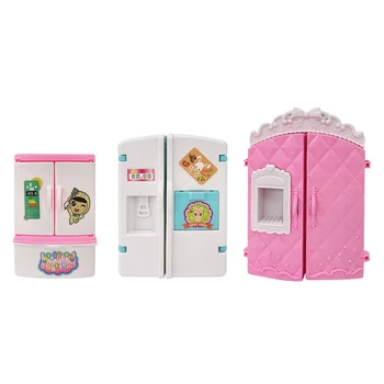1 Предмет, кукольный домик, холодильник, Миниатюрный Кухонный аксессуар, мебель для ролевых игр, Подарочный игровой домик для маленьких девочек, игровой набор