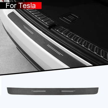 1 шт. Автомобильный стайлинг из углеродного волокна, наклейки на педали с защитой от царапин для Tesla
Защита порога багажника