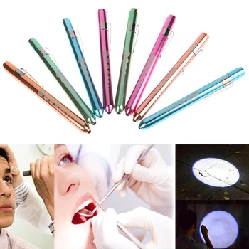 1 шт. многоразовый светодиодный медицинский фонарик-ручка С датчиком зрачка, карманный зажим, ручка-фонарик, лампа для чтения медсестер, врачей