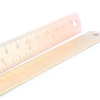 15 см Латунная Прямая Линейка Закладка Канцелярский Измерительный инструмент Школьные Канцелярские принадлежности