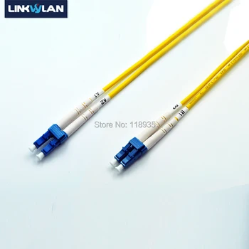 (2 шт./лот) Патч-корд Однорежимного волоконно-оптического кабеля LC-LC OS2, Дуплексный, 1м 2м 3м 4м 5м 6м 7м 8м 9м 10м