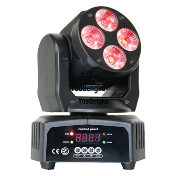 4x10 Вт RGBW 4 в 1 светодиодный светильник с подвижной головкой led mini movin head wash lighting