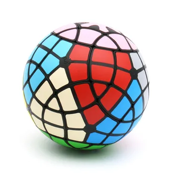 #60 VeryPuzzle Megaminx Ball V1.0 - C1 Сферический Магический Куб, Извилистый Пазл, Черный корпус, Сделай Сам, без наклеек, Собранная версия, Комплект игрушек
