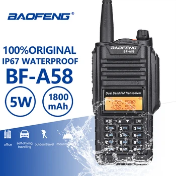 Baofeng BF-A58 Портативная Рация IP67 Водонепроницаемая UHF-УКВ Радиостанция Двухдиапазонная A58 Двухсторонний Радиоприемник Woki Toki Baofeng UV-9R Plus