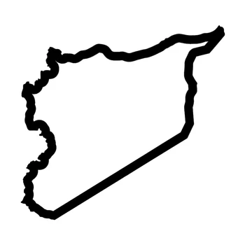 CK22123 # Виниловая наклейка для Сирии Контур страны Дамаск Автомобильная наклейка Водонепроницаемые Автодекоры на бампер окна