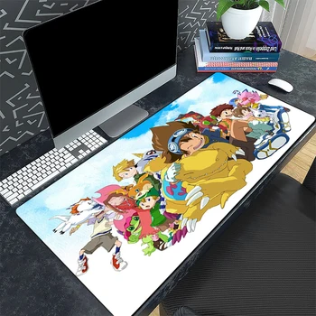 Digimon Xxl Коврик Для Мыши Коврик Для Мыши Аниме Pad Deskpad Настольный Компьютер Pc Gamer Аксессуары Mause Игровые Коврики Клавиатура 900x400 Расширенная