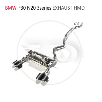 HMD Материал Выхлопной системы из нержавеющей Стали Performance Catback для BMW 320i 328i F30 Автоматическая Модификация Электронного Клапана Глушителя