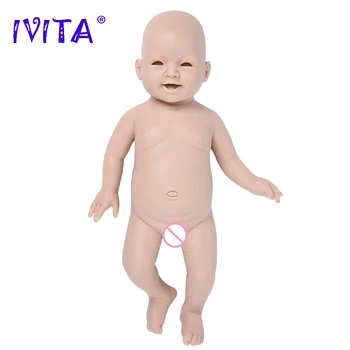 IVITA WG1508 51 см (20 дюймов) 4000 г, Мягкая Силиконовая кукла-Реборн для всего тела, Неокрашенные Незаконченные Мягкие куклы, Набор Пустых игрушек 