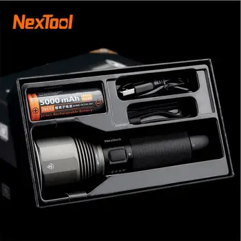 Nextool Перезаряжаемый фонарик 2000lm 380m 5 режимов IPX7 Водонепроницаемый 5000 мАч светодиодный фонарь Type-C для кемпинга