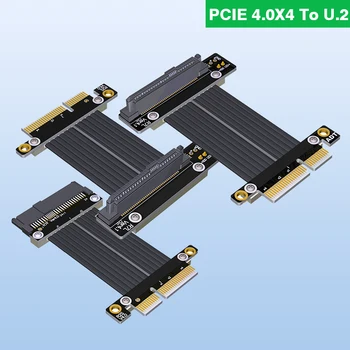 U.2 U2 Комплект SFF-8639 NVME PCIe SSD Кабель-адаптер для PCIe 4x PCIe4.0x4 Gen4, 64G/bps