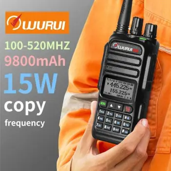 Wurui UV83 портативная рация walkie 100-520 МГц, двухдиапазонные радиостанции, двухсторонние радиолюбительские устройства, УВЧ-УКВ коммуникатор с длинным звонком для охоты