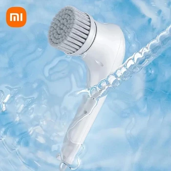 Xiaomi5-в-1 Многофункциональная Электрическая Щетка Для Чистки, зарядка через usb, Щетка для мытья ванной Комнаты, Кухонный Инструмент Для Чистки, Щетка Для мытья посуды, Летучая мышь