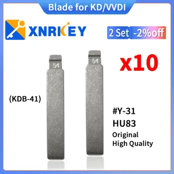 XNRKEY 10 шт Y-31 # HU83 Оригинальное Высококачественное Лезвие для дистанционного ключа KD/VVDI Замена Металлического Пустого Неразрезанного Лезвия