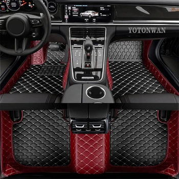 YOTONWAN двухслойный автомобильный коврик на заказ для Lincoln все модели Navigator MKS MKZ MKC MKX MKT Автоаксессуары для стайлинга автомобилей 5 мест