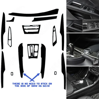 Автомобильная Внутренняя Наклейка Из Углеродного Волокна 5D Глянцевая Накладка Подходит Для BMW-X5 F15 2014 2015 2016 2017 2018 CarbonFiber InteriorSticke