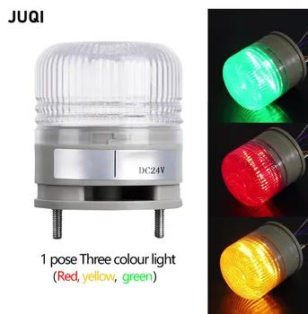 Встроенная трехцветная постоянно горящая маленькая сигнальная лампочка LED-сигнализация со звуком/тишиной 12V 24V 220V красный желтый зеленый