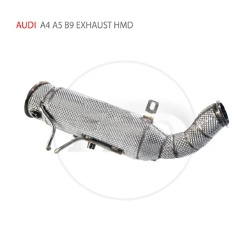 Выпускная система HMD из нержавеющей стали с высокоэффективным сливным патрубком для Audi A4 A5 B9