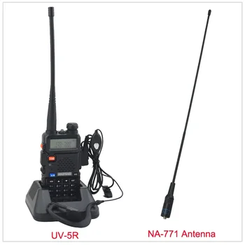 двухдиапазонная рация baofeng UV-5R 136-174/400-520 МГц, двухстороннее радио с бесплатным наушником и бесплатной антенной NA-771