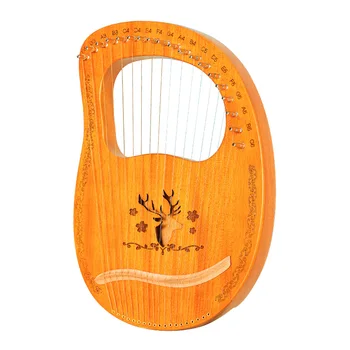 Деревянный Инструмент Лира-Арфа 19 Струнная Лира-Арфа Профессиональный Музыкальный Ударный Инструмент Редкая Мини-Еврейская Лира-Арфа Детская