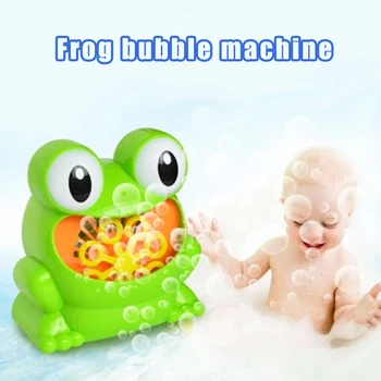 Детский электрический выдувной пузырь Frog Bubble, Автоматическая машина для мыльных пузырей, игрушка для улицы, новая креативная полипористая машина для свадебной вечеринки