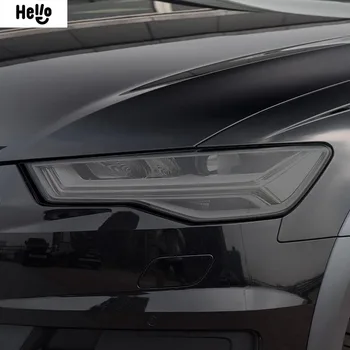 Для Audi A6 C7 4G S6 RS6 2016-2018 2 шт. Защитная Пленка Для автомобильных Фар С Дымчато-черным Оттенком, Виниловая Прозрачная Наклейка из ТПУ