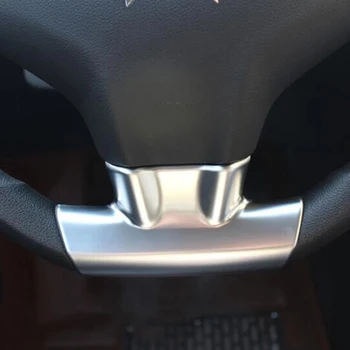 Для Citroen Elysee C-Elysee Для Peugeot 301 Аксессуары панель рулевого колеса рамка Панель крышка отделка автомобиля стайлинг ABS Хром 1 шт.