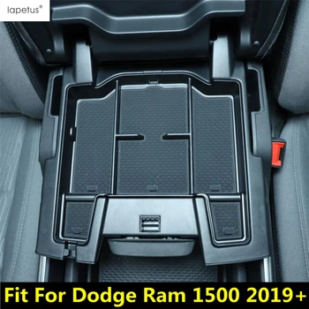 Для Dodge Ram 1500 2019 2020 2021 Автомобильная Центральная Консоль Подлокотник Ящик Для Хранения Держатель Органайзер Крышка Контейнера Аксессуары Для Интерьера