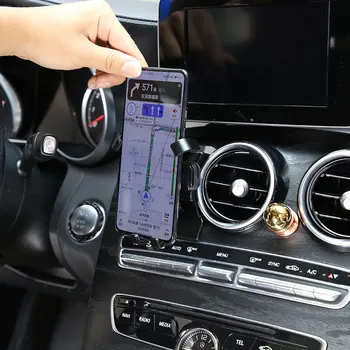 Для Mercedes Benz C Class W205 GLC X253 2015-21 ABS Автомобильный Держатель мобильного телефона GPS Навигационный Кронштейн Автомобильные Аксессуары