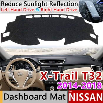для Nissan X-Trail T32 Rogue 2014 ~ 2018 Противоскользящий Коврик для приборной панели, Солнцезащитный Козырек, Аксессуары для Dashmat 2015 2016 2017 XTrail