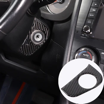 Для Subaru Forester 2013-2018 Наклейка на Выключатель Зажигания Автомобиля из Мягкого Углеродного Волокна, Аксессуары для интерьера Авто