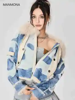 Импортное меховое ретро интегрированное женское новое зимнее короткое меховое пальто из лисьего меха
