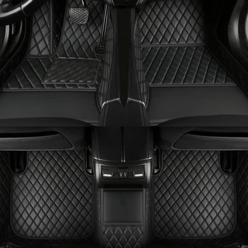 Индивидуальные автомобильные коврики для Hyundai Palisade 2020-2023 годов выпуска, Аксессуары для салона автомобиля, Ковер из искусственной кожи