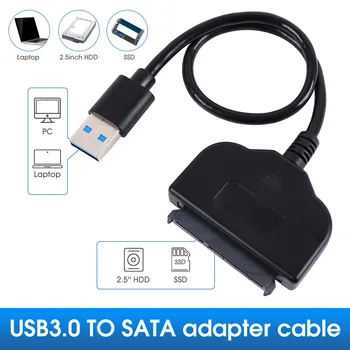 Кабель SATA к USB 3,0 2,0 Со скоростью до 6 Гбит/с для 1,8 2,5 Дюймового внешнего жесткого диска SSD SSD Жесткий диск SATA 3 Адаптер USB 3,0 к Sata III Шнур 2023