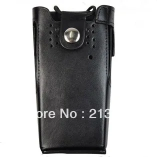 Кожаный Чехол для переноски с зажимом для ремня и ремешком для Motorola GP328/GP340/HT750