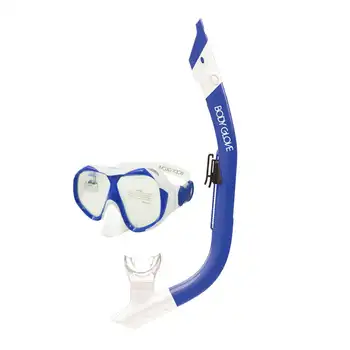 Комбинированная маска для плавания и подводного плавания II для взрослых, крепление на трубку, синяя
