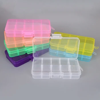 Контейнер-органайзер на 10 сеток для таблеток, дорожная коробочка для таблеток, маленькая коробочка для таблеток, пластиковый контейнер для хранения лекарств