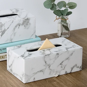 Коробка для Салфеток из Скандинавского Мрамора, бытовая Гостиная, кухонные держатели для хранения Салфеток
