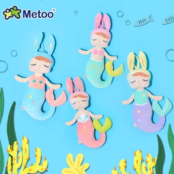 Кукла Metoo Angela Mermaid, милая плюшевая детская игрушка, Компаньон для сна, подарочные игрушки для девочек, кукла Metoo Fresh