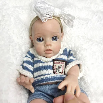 Кукла Реборн, Силиконовая Кукла для Всего Тела Ручной Работы, 10-Дюймовая Детская игрушка, Кукла Мальчик, bebé de silicona cuerpo entero