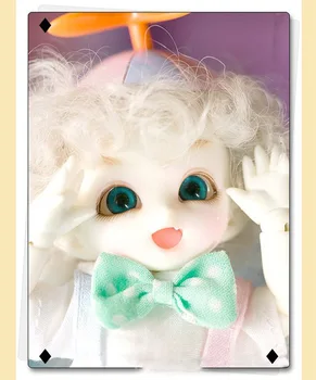 масштаб 1/12 BJD около 10 см, поп-версия BJD/SD, милая детская фигурка из смолы, кукла, модель игрушки в подарок.В комплект не входят одежда, обувь, парик