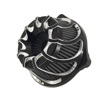 Многоугловой Воздухоочиститель Воздушный Фильтр Whirlwind-спиральный Для Harley Sportster XL 1200 Dyna 00-17 Softail 00-18 Touring FLHX FLHR NESS
