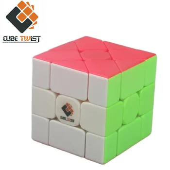 Новейший CubeTwist Lingfang Mix 3x3x3 Скоростной Магический Куб Головоломка с квадратным краем смешивание Cubo Magico Игра в Кубики Развивающие Игрушки для Детей