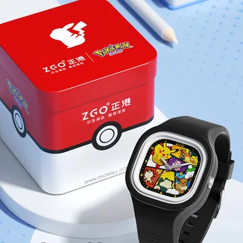 Оригинальные аниме-часы Pokemon Joint Zgo, Каваи Пикачу, Светящийся Водонепроницаемый Электронный будильник, Спортивные часы, Подарок для студентов