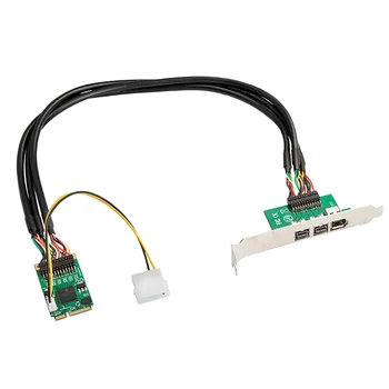 Плата контроллера Mini PCI-E по стандарту IEEE 1394 с 1 Портом Firewire 1394A и 2 Портами 1394B для съемных дисков цифровых камер DV на жестком диске