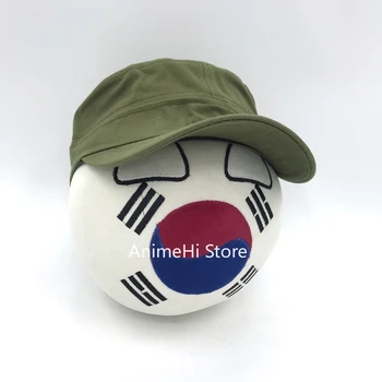 Плюшевая кукла-игрушка Polandball, Южнокорейский мяч и военная кепка KOR Countryballs, плюшевые игрушки для косплея, подарок 20 см