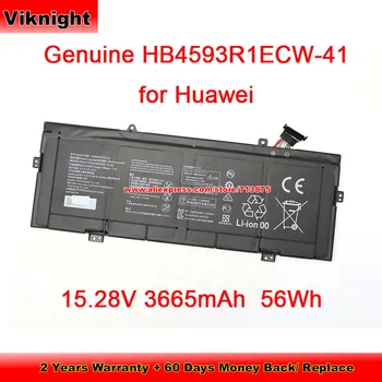Подлинный аккумулятор HB4593R1ECW-41 Для Huawei Matebook 3665mah 56wh 15,28 V Литий-полимерные, литий-ионные Аккумуляторные батареи