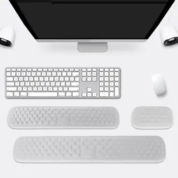 Подставка для защиты запястья клавиатуры и мыши с массажной текстурой, накладка для ноутбука, поддержка запястья для геймеров, мягкий коврик-вкладыш
