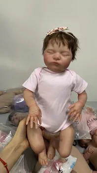 Размер новорожденного ребенка 19 дюймов, уже готовая кукла-Реборн, 3D кожа, ручная роспись, Видимые вены
