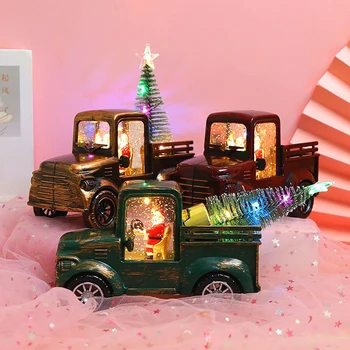 Рождественское украшение Санта-Драйв Тягач с Рождественской елкой Креативные украшения Декор для домашнего фестиваля Рождественский подарок для детей