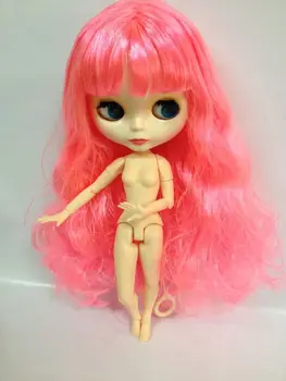 розово-красная кукла с длинными волосами и обнаженным телом, фабричная кукла, модная кукла, подходящая для смены игрушек BJD для девочек
